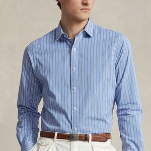 Men's Blue Striped Shirt